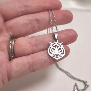 Tiger Team Pride Necklace Stainless Steel Minimalist Unisex